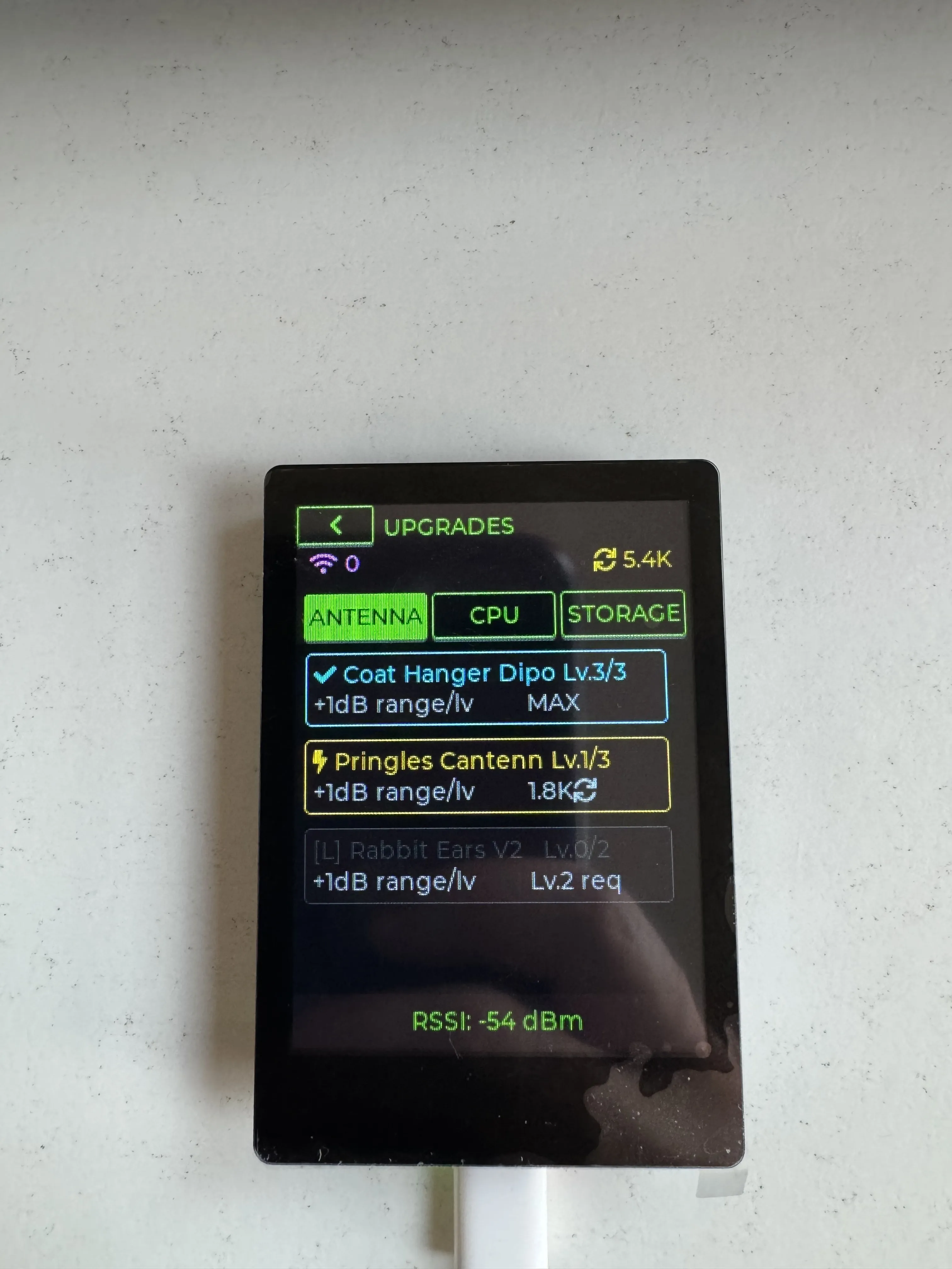 Idle Signal Farmer upgrade screen